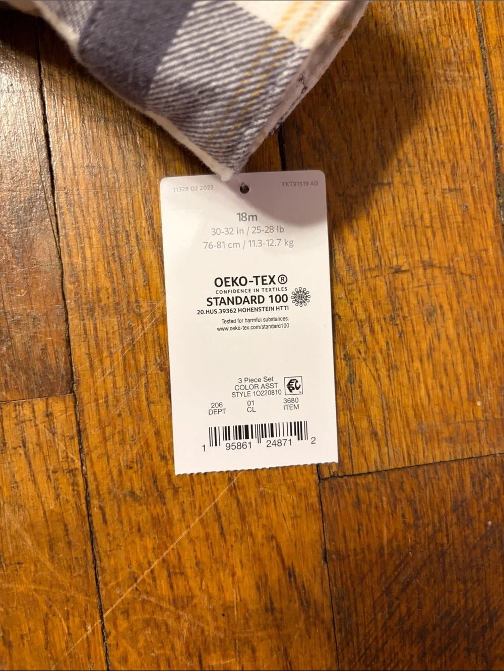 Carter's Gray and Cream Plaid Sherpa-Collar Button Shirt